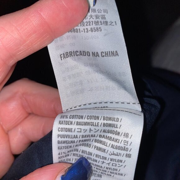 New With Tags Aberccrombie & Fitch Size 00 Dark Blue/Black Lace Like Min… - Picture 2 of 15